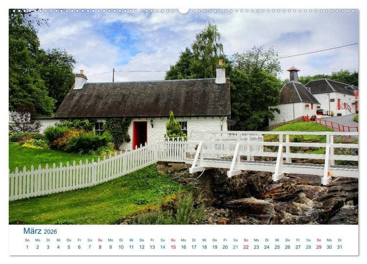 Produktbild: Schottlands S&uuml;den 2026. Impressionen zwischen Edinburgh, Loch Ness und Isle of Skye (Wandkalender 2026 DIN A2 quer), CALVENDO Monatskalender