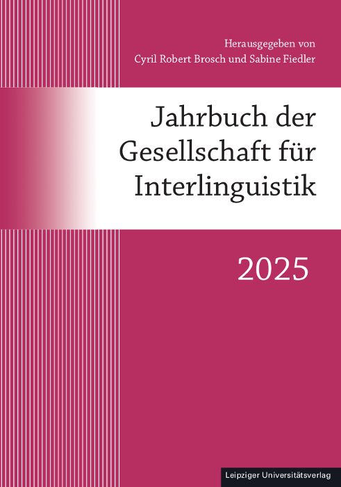 Produktbild: Jahrbuch der Gesellschaft f&uuml;r Interlinguistik