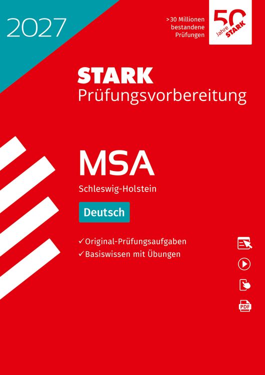 Produktbild: STARK Deutsch - MSA 2027 Schleswig-Holstein - Pr&uuml;fungsvorbereitung