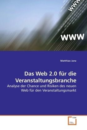 Produktbild: Janz, M: Das Web 2.0 f&uuml;r die Veranstaltungsbranche