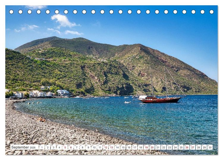 Produktbild: Italien - Inselparadiese von Capri bis Alicudi (Tischkalender 2026 DIN A5 quer), CALVENDO Monatskalender