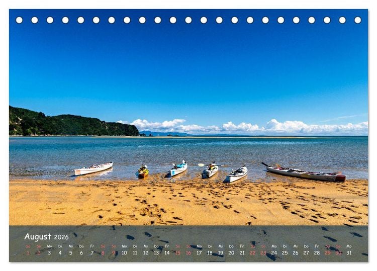 Produktbild: Magische Orte: Neuseeland (Tischkalender 2026 DIN A5 quer), CALVENDO Monatskalender