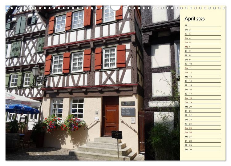 Produktbild: Unterwegs in Schorndorf (Wandkalender 2026 DIN A3 quer), CALVENDO Monatskalender