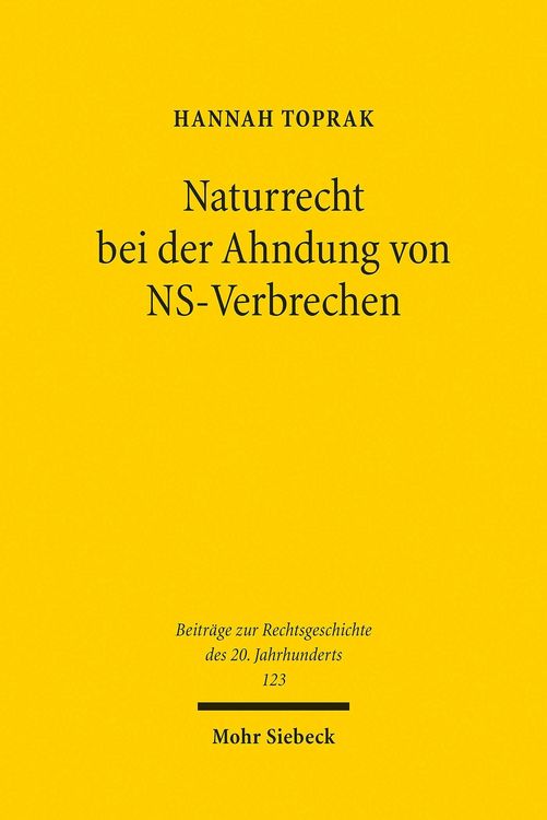 Produktbild: Naturrecht bei der Ahndung von NS-Verbrechen