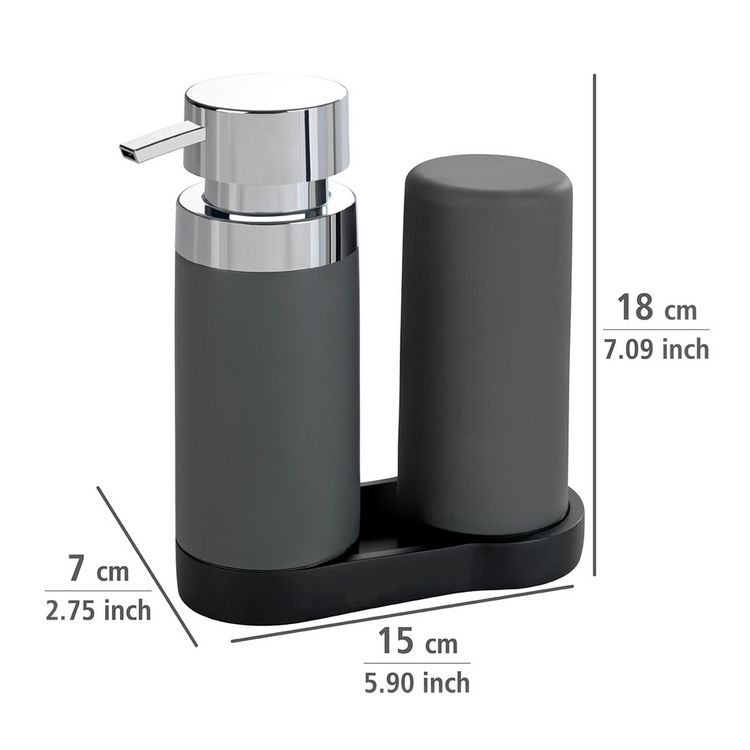 Produktbild: Sp&uuml;lstation Mod. Easy Squeez-e Grau, Sp&uuml;lbecken-Organizer