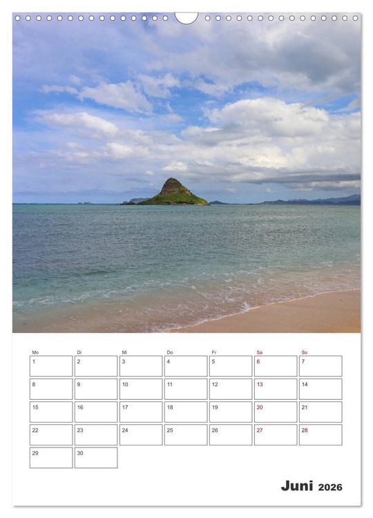 Produktbild: Hawaii - Reiseplaner (Wandkalender 2026 DIN A3 hoch), CALVENDO Monatskalender
