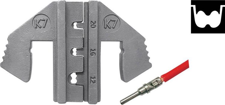 Produktbild: TOOLCRAFT PLE-0K7 Crimp-Eins&auml;tze Geeignet f&uuml;r Stecker: DEUTSCH Quetschbereich AWG: 12 bis 20 awg Passend f&uuml;r Marke (Zangen): TOOLCRAFT PZ-500