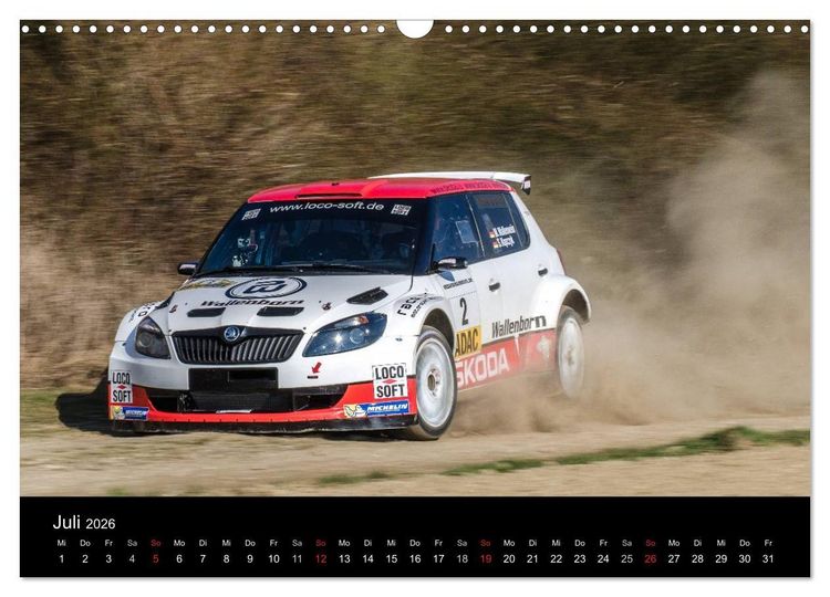 Produktbild: Schnell - Schneller - Rallye (Wandkalender 2026 DIN A3 quer), CALVENDO Monatskalender