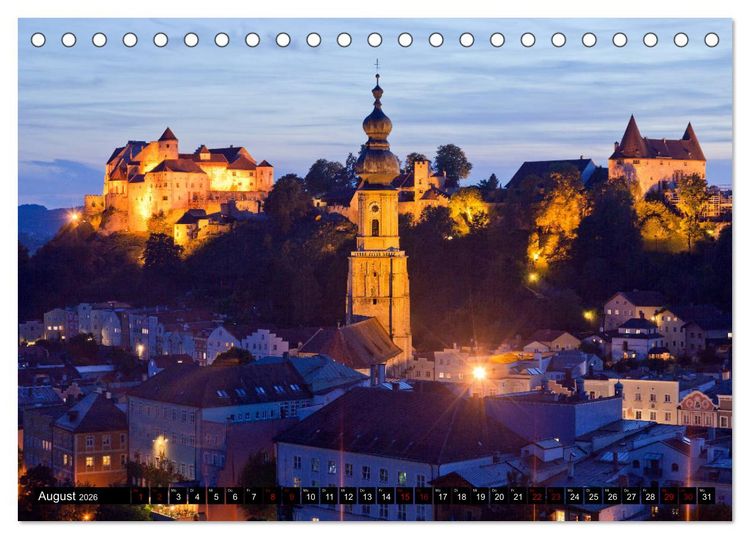 Produktbild: Burgen und Schl&ouml;sser (Tischkalender 2026 DIN A5 quer), CALVENDO Monatskalender