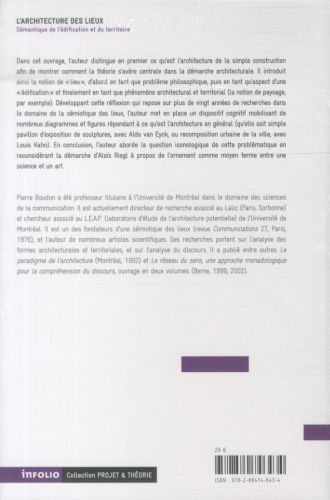 Produktbild: L'architecture des lieux