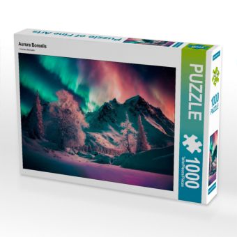 Produktbild: CALVENDO Puzzle Aurora Borealis | 1000 Teile Lege-Gr&ouml;&szlig;e 64x48cm Foto-Puzzle f&uuml;r gl&uuml;ckliche Stunden