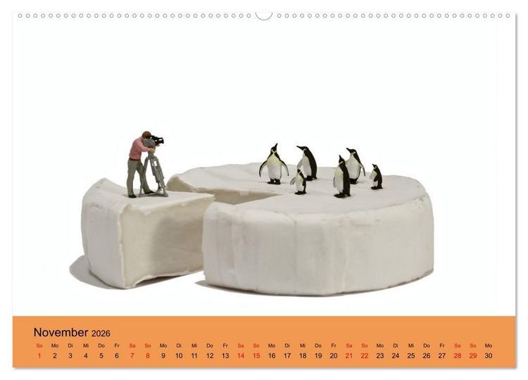 Produktbild: Little Art Food Kunstkalender (Wandkalender 2026 DIN A2 quer), CALVENDO Monatskalender