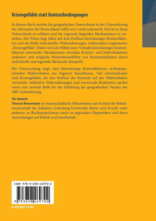 Produktbild: Krisengef&uuml;hle statt Kontextbedingungen