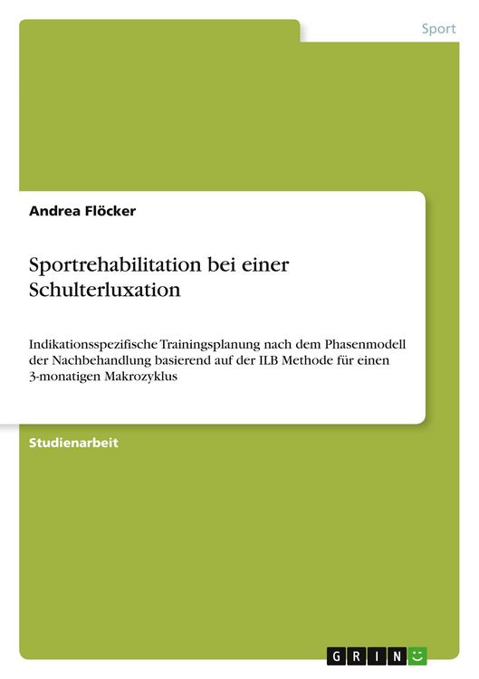 Produktbild: Sportrehabilitation bei einer Schulterluxation