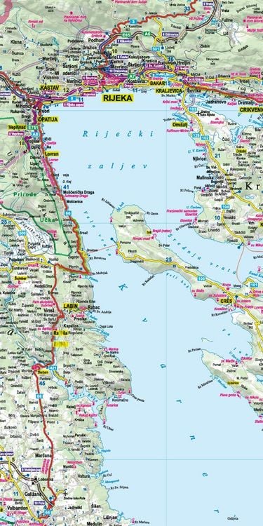 Produktbild: MoTourMaps Adriaküste Slowenien . Kroatien . Montenegro Auto- und Motorradkarte 1:300.000