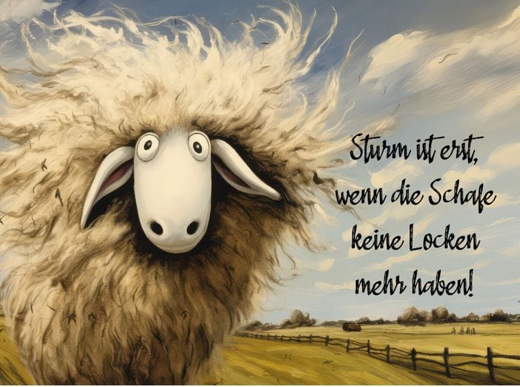 Produktbild: CALVENDO Puzzle Sturmschaf | 2000 Teile Lege-Gr&ouml;&szlig;e 90x67cm Foto-Puzzle f&uuml;r gl&uuml;ckliche Stunden