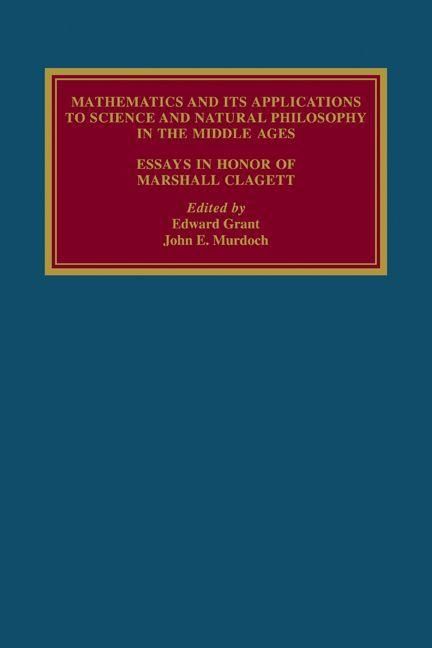 Produktbild: Mathematics and Its Applications to Science and Natural Philosophy in the Middle Ages