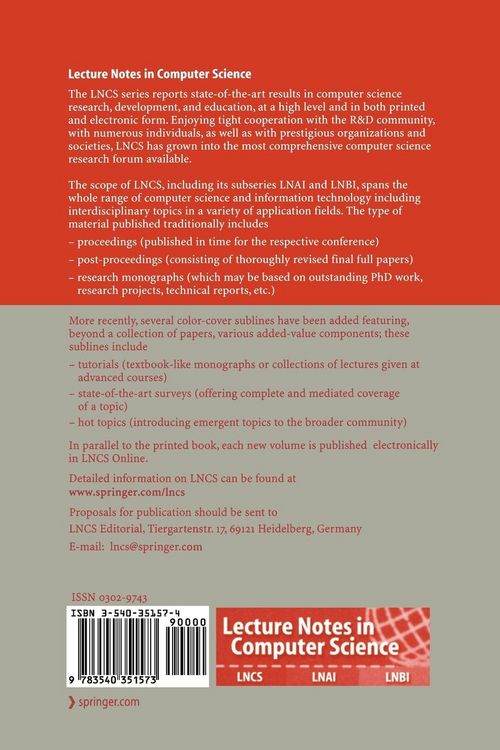 Produktbild: Algorithmic Aspects in Information and Management