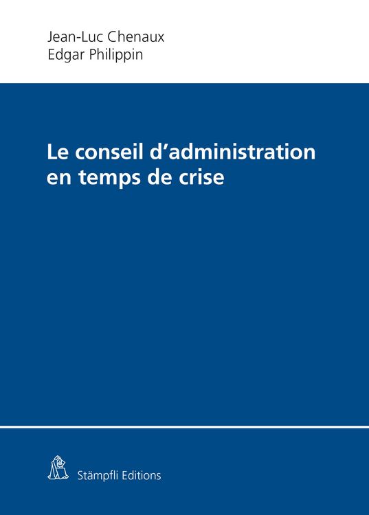 Produktbild: Le conseil d'administration en temps de crise