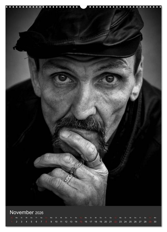 Produktbild: Obdachlos. Die Gesichter der Armut (Wandkalender 2026 DIN A2 hoch), CALVENDO Monatskalender