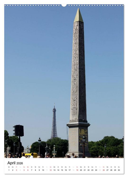 Produktbild: Unterwegs in Paris (hochwertiger Premium Wandkalender 2026 DIN A2 hoch), Kunstdruck in Hochglanz