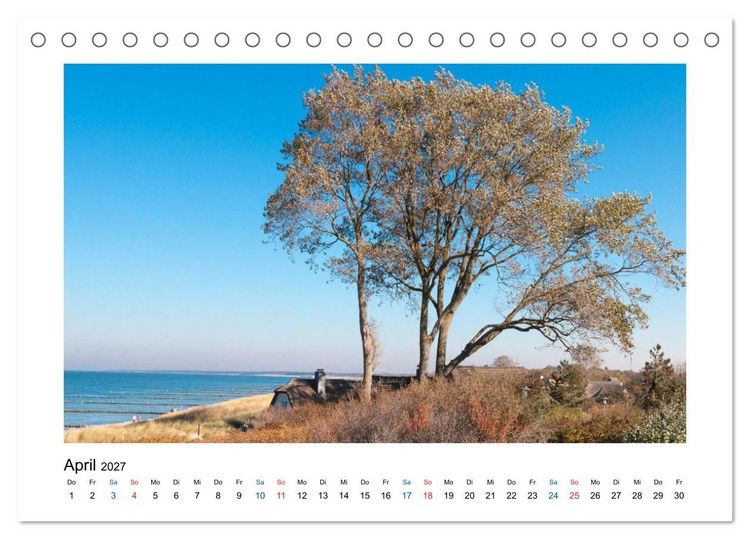 Produktbild: Mehr vom Meer: Sehnsuchtskalender f&uuml;r Ostseeliebhaber (Tischkalender 2027 DIN A5 quer), CALVENDO Monatskalender
