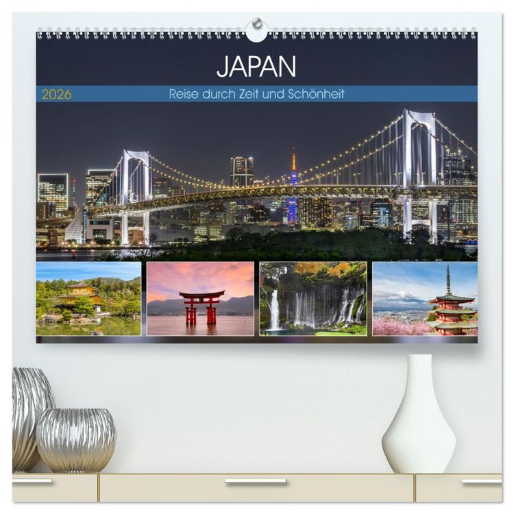 Produktbild: JAPAN Reise durch Zeit und Sch&ouml;nheit (hochwertiger Premium Wandkalender 2026 DIN A2 quer), Kunstdruck in Hochglanz