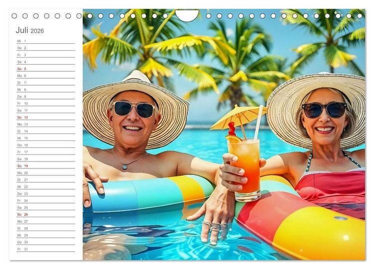 Produktbild: Renten-Turbo. Wenn der Ruhestand erst richtig Fahrt aufnimmt (Wandkalender 2026 DIN A4 quer), CALVENDO Monatskalender
