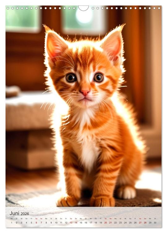 Produktbild: Katzenkinder (Wandkalender 2026 DIN A3 hoch), CALVENDO Monatskalender
