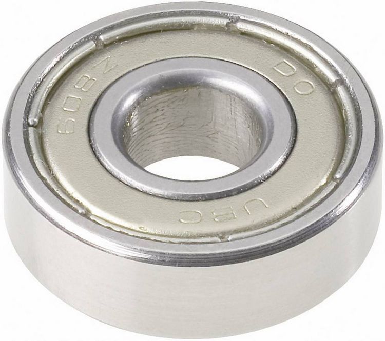 Produktbild: UBC Bearing 607 2RS Rillenkugellager radial Bohrungs-&Oslash; 7 mm Au&szlig;en-Durchmesser 19 mm Drehzahl (max.) 22000 U/min