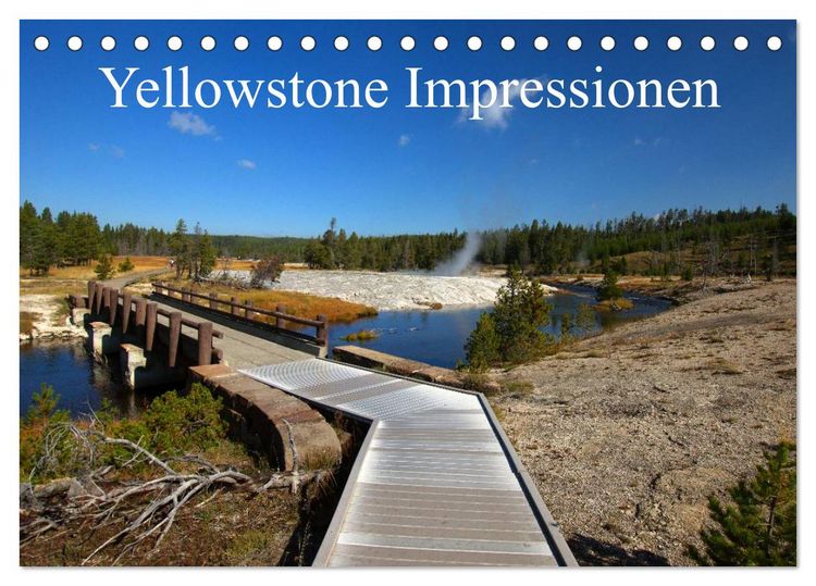 Produktbild: Yellowstone Impressionen (Tischkalender 2026 DIN A5 quer), CALVENDO Monatskalender