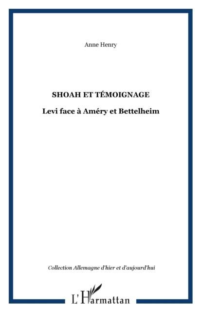 Produktbild: Shoah et temoignage