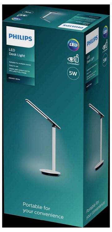 Produktbild: Philips LED Ivory DSK203 8719514420410 LED-Schreibtischleuchte LED LED fest eingebaut 5 W Wei&szlig;
