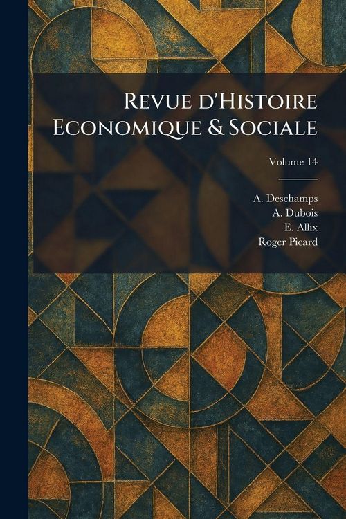 Produktbild: Revue d'Histoire Economique & Sociale