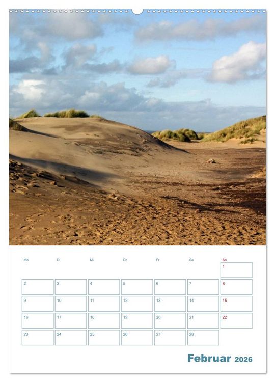 Produktbild: Sylter D&uuml;nen (Wandkalender 2026 DIN A2 hoch), CALVENDO Monatskalender