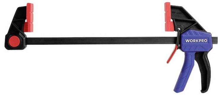 Produktbild: WorkPro WP232040 Einhandzwinge Produktabmessung, L&auml;nge: 300mm
