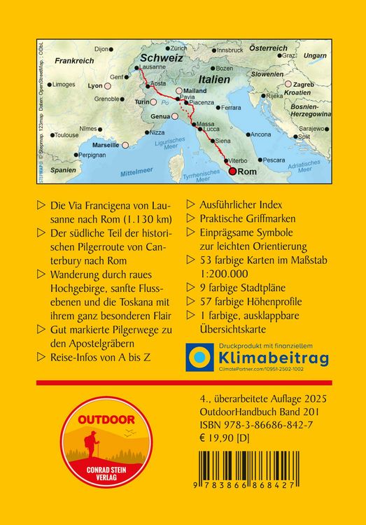 Via Francigena von Lausanne nach Rom