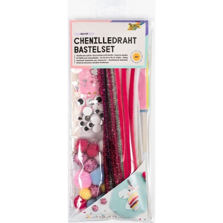 Produktbild: FOLIA&reg; Bastelset Pfeifenputzer Unicorn