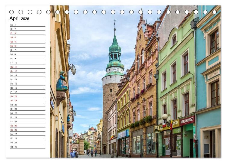 Produktbild: HIRSCHBERG Impressionen aus Jelenia G&oacute;ra und Umgebung (Tischkalender 2026 DIN A5 quer), CALVENDO Monatskalender