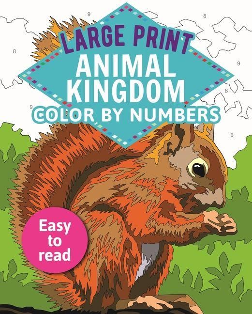 Produktbild: Large Print Animal Kingdom Color by Numbers