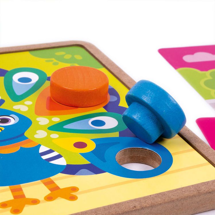 Produktbild: Lernspiel Holz-Mosaik mit Sockel. Zoo RW4221