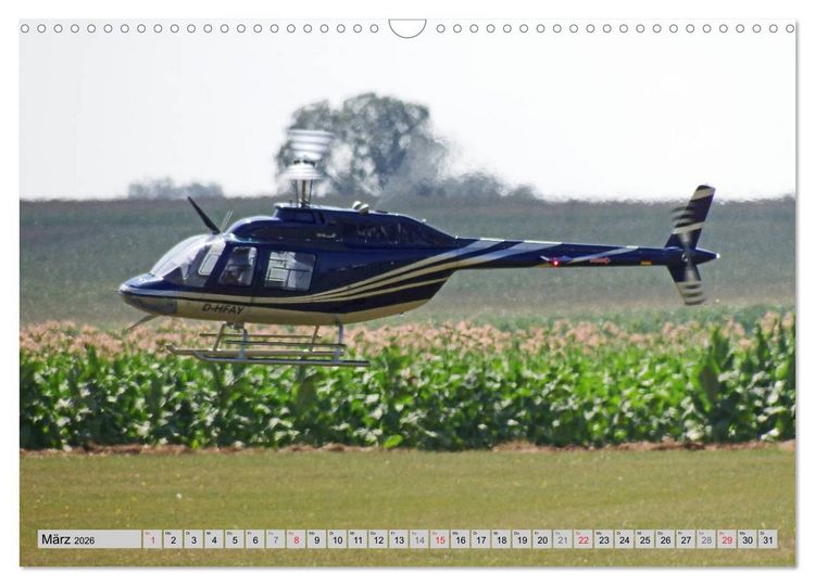 Produktbild: Semiscale-Modellhubschrauber (Wandkalender 2026 DIN A3 quer), CALVENDO Monatskalender