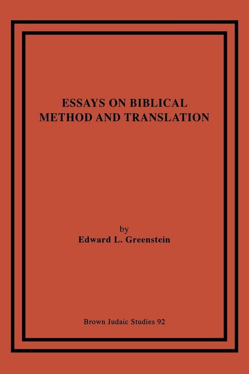 Produktbild: Essays on Biblical Method and Translation