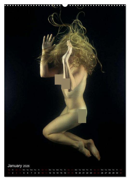 Produktbild: Underwater Erotic Shapes (High Quality Premium Wall Calendar 2026 DIN A2 portrait),CALVENDO 12 Month Wall Calendar
