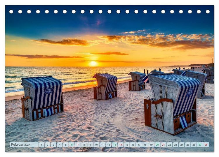 Produktbild: Ostsee Momente (Tischkalender 2027 DIN A5 quer), CALVENDO Monatskalender