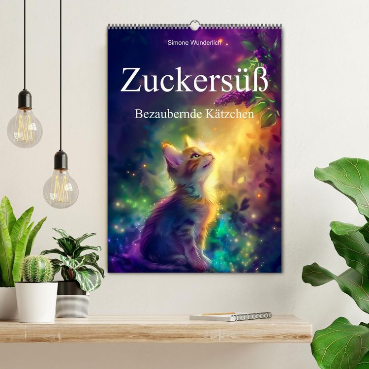 Produktbild: Zuckers&uuml;&szlig; - Bezaubernde K&auml;tzchen (Wandkalender 2026 DIN A2 hoch), CALVENDO Monatskalender
