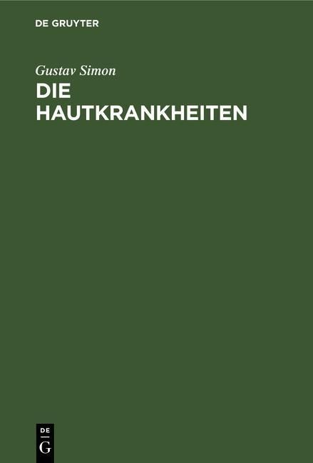 Produktbild: Die Hautkrankheiten