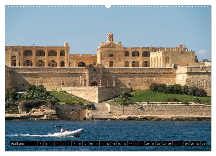 Produktbild: Valletta - Malta (Wandkalender 2026 DIN A2 quer), CALVENDO Monatskalender