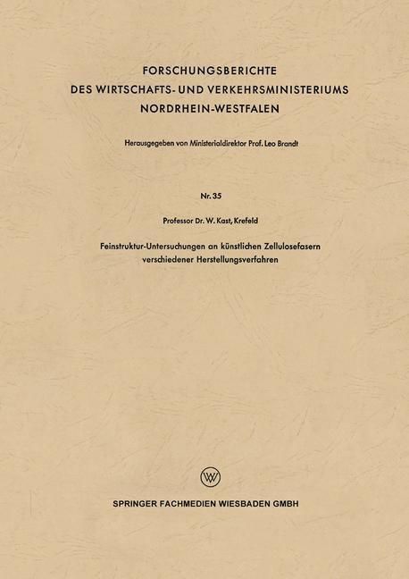 Produktbild: Feinstruktur-Untersuchungen an k&uuml;nstlichen Zellulosefasern verschiedener Herstellungsverfahren
