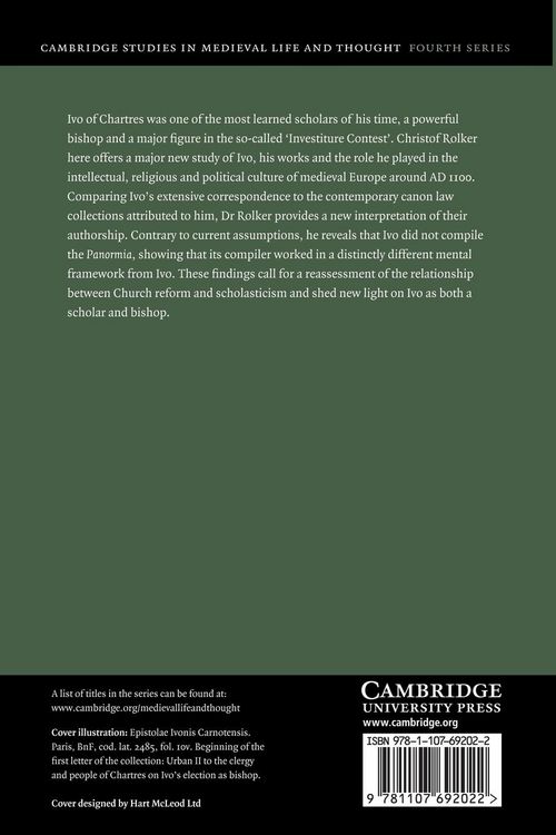 Produktbild: Canon Law and the Letters of Ivo of Chartres